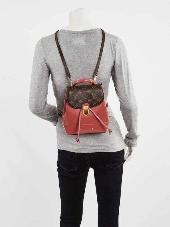 Louis Vuitton Monogram Coated Canvas and Rose Vernis Hot Springs Backpack Bag main image 8